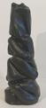 Black twist vase by Ray Toms